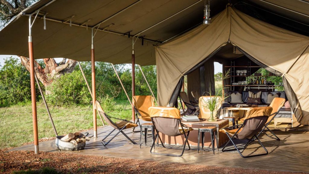 Tented safari room