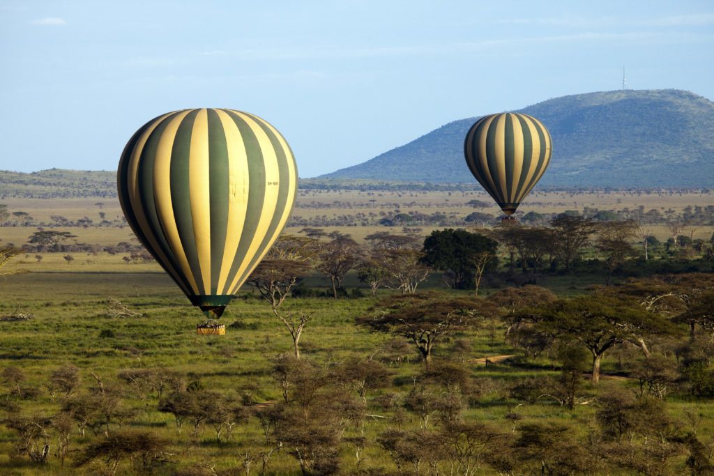 Hot air balloon safari Serengeti