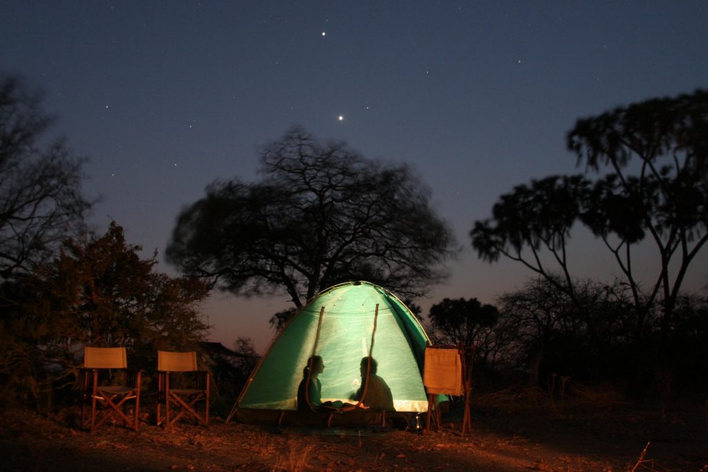 Fly camping in Africa