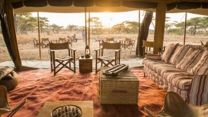 Lounge at Serengeti Safari Camp