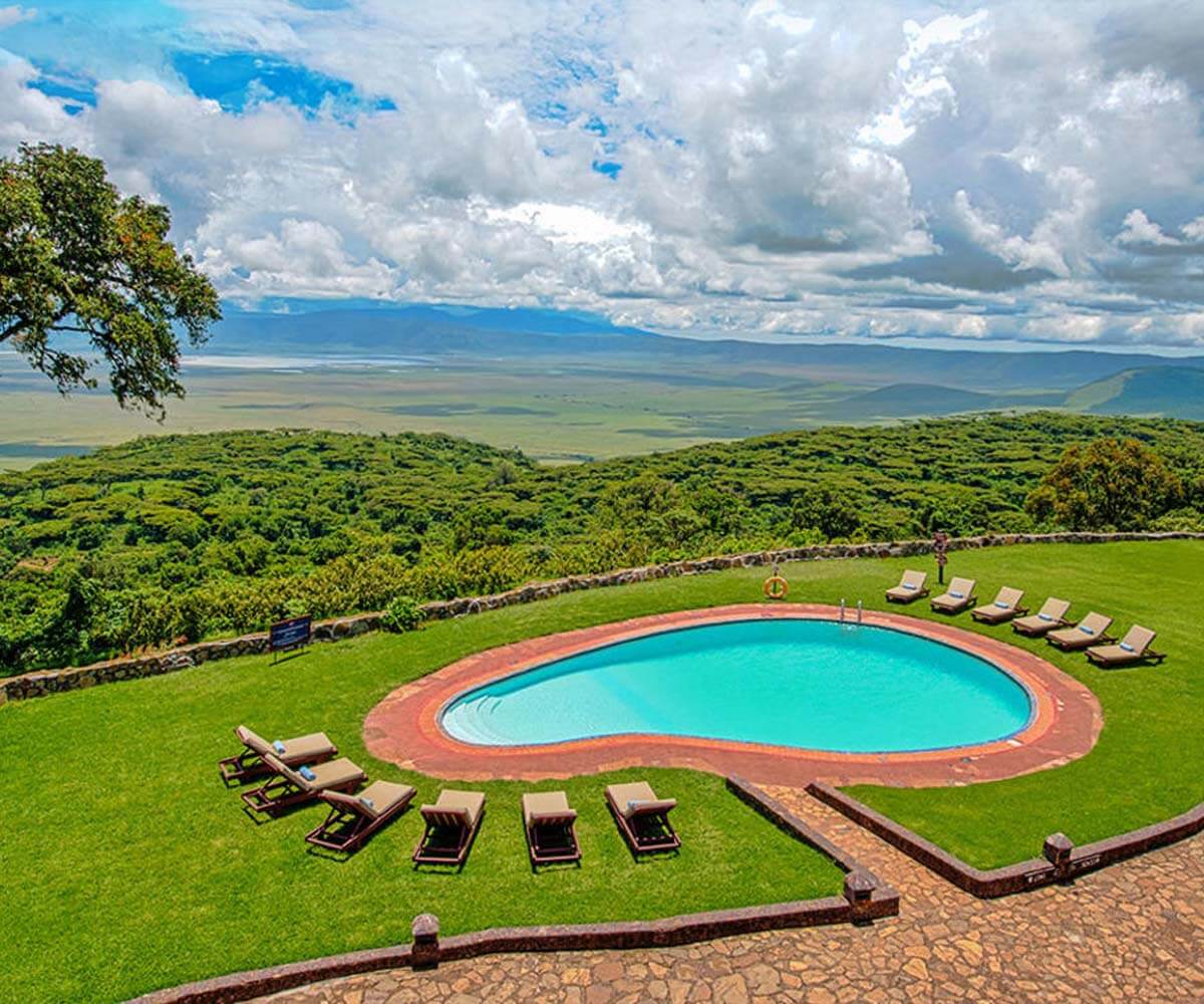 View over Ngorongoro Sopa Lodge
