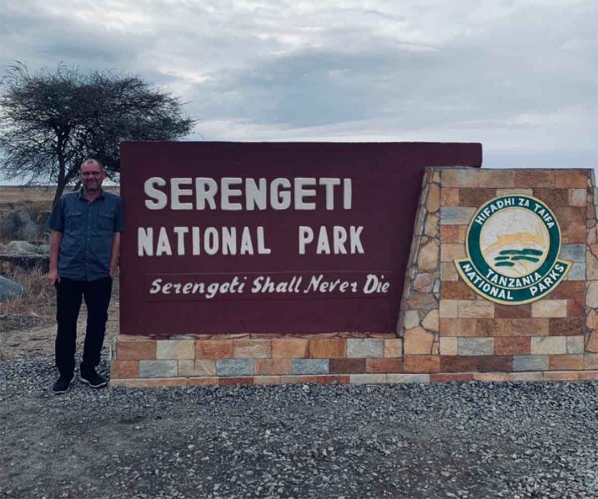 Dave in the Serengeti