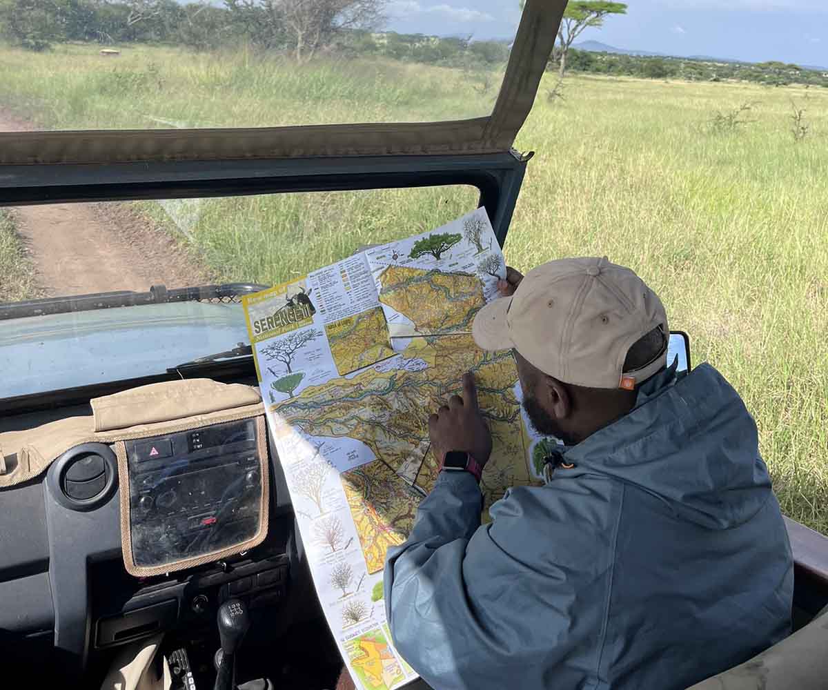 map reading serengeti